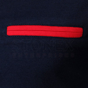 เสื้อยืดโปโลแขนครึ่งน้ำหนักเบาสำหรับผู้ชายดีไซน์ไม่ซ้ำใคร - Product Image 5