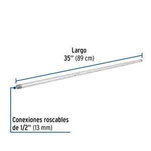 1/2 in acciaio zincato Foset \ "X 35 'capezzolo 25mm raccordi in ghisa in acciaio al carbonio Per impianto idraulico 4 unità Per scatola minimo 1 pezzo - Product Image 2