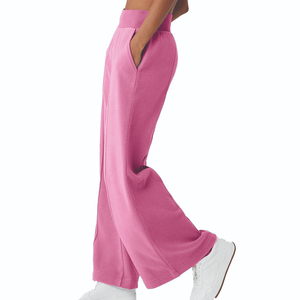 Top Quality Product Women's <b>Loose</b>-<b>Fitting</b> Wide-Leg flared <b>Trousers</b> with Soft Brushed Material and Comfortable Wear 2026 - Product Image 4