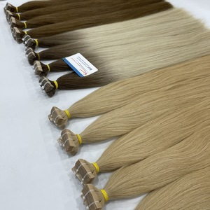Cinta de Extensiones de Cabello 100% cabello humano crudo vietnamita de la mejor calidad con precio al por mayor de fábrica - Product Image 3