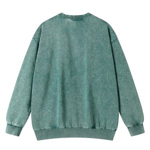 Venta caliente de encargo del color de talla grande sudadera para los hombres al por mayor de cuello redondo en relieve logotipo sudadera con diseño personalizado - Product Image 2