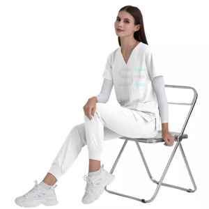 Dernier modèle d'uniforme d'infirmière unisexe, 12 couleurs chaudes, ensemble de blouses pour hommes et femmes, pantalons extensibles unisexes et hospitaliers - Product Image 6