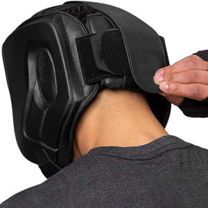 Protège-tête de boxe professionnel avec fonctionnalités personnalisées Casque de protection noir de haute qualité Boxe MMA Kickboxing Sparring - Product Image 4