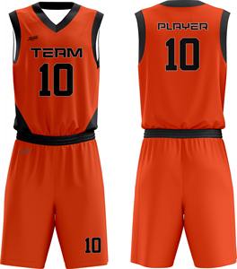 Ensemble d'uniformes de basketball réversibles de haute qualité pour hommes, sur mesure, entièrement imprimés par sublimation, respirants, à séchage rapide et anti-humidité - Product Image 1