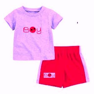 Daisy Apparel in India 2PCs Kids Boys Top y Shorts Set Verano Primavera Estilo Imprimir Patrón Venta al por mayor Empaquetado - Product Image 5
