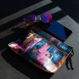 Mini bolsos de cuero por sublimación, bolso de cuero con tirantes cruzados para cuerpo y hombro, Mini bolsos de cuero con estampado OEM Unisex - Product Image 2