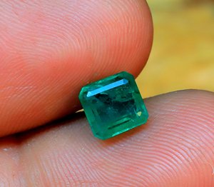 Piedra de corte de Esmeralda natural, gemas de corte facetadas bien pulidas, Forma cuadrada, piedra de Esmeralda natural de Zambia, lo mejor para joyería - Product Image 4