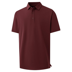 เสื้อโปโลสำหรับผู้ชายแขนสั้นใส่สบายพิมพ์โลโก้และยี่ห้อ - Product Image 1