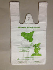 Sac en plastique de T-shirt, sac à provisions pour sac d'emballage de T-shirt en gros, supermarché en plastique de sacs à provisions de T-shirt - Product Image 4