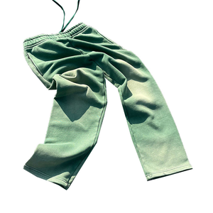 Finch luxe hommes français éponge jambe droite pantalons de survêtement concepteur personnalisé taille moyenne léger Style décontracté Logo personnalisé lavé - Product Image 4