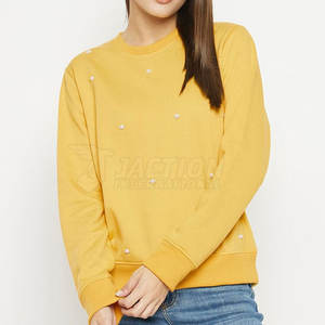 Sudadera con cuello redondo para mujer, jersey con logotipo personalizado, sudadera con estampado personalizado para mujer a la venta - Product Image 1