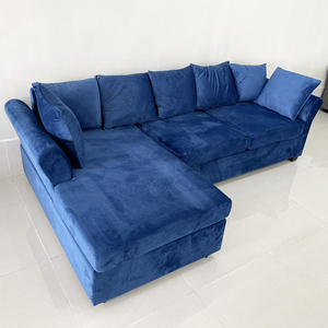 SFL68025 Contemporary L-Shaped Corner <b>Sofa</b> Set 2.4m X 1.4m Fabric Upholstery Extendable with <b>Sponge</b> Filling <b>for</b> Home Furniture - Product Image 2