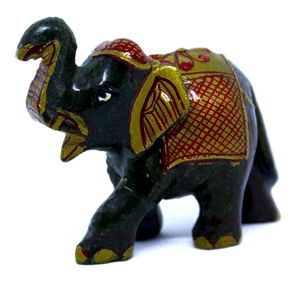 Estatuilla de elefante decorativa para interiores, tallado de piedras preciosas naturales, cristal curativo, Cuarzo Rosa, Jade, artesanías de piedra semipreciosa para el hogar - Product Image 5