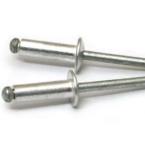 Remache ciego de aluminio DIN7337 de fabricante chino, remache de acero inoxidable de cúpula plana tipo abierto - Product Image 1