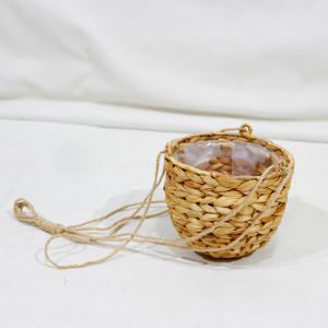 Colgador de plantas hecho a mano ecológico Artex Dong Thap con cuerda de yute, jacinto de agua tejido para decoración del hogar - Product Image 3