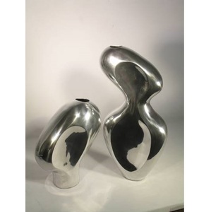 Nuevos y elegantes jarrones de Metal de forma irregular, diseño de lujo, tendencia, recién llegado, soportes de flores de calidad Premium, perfectos para la decoración del hogar - Product Image 1