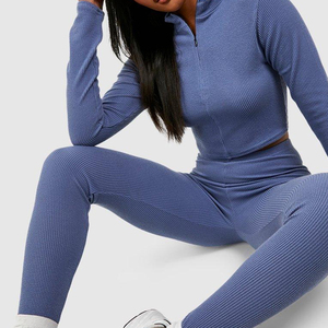 Free Sample Women Plus Size Waterproof 3 Piece Seamless Yoga Wear Sets Fitness Gym <b>Leggings</b> Sports Tights Athletic Workout - Product Image 6