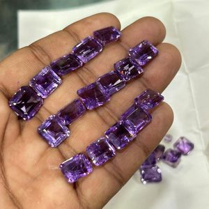 พลอยอเมทิสต์สีม่วงธรรมชาติตัดเป็นพลอยอเมทิสต์แอฟริกันแท้เกรด AAA อัญมณีหลวมขนาด7มม. X 5มม. ทุกขนาด - Product Image 2