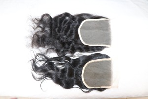 Extensions de cheveux humains indiens vierges Remy avec lace closures saines, douces et droites, de couleur naturelle, fabriquées à la main - Product Image 2