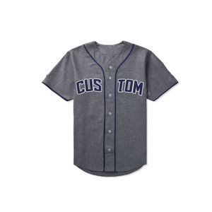Maillots de baseball personnalisés en coton pour marques de streetwear américaines, vente en gros et en vrac, sous marque privée. - Product Image 2
