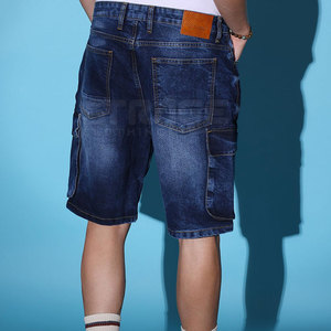 Wholesale Price Unique Style 100% Cotton Casual Mid Waist Solid Lightweight Eco-Friendly Breathable Jeans <b>Shorts</b> 2026 Adult - Product Image 3