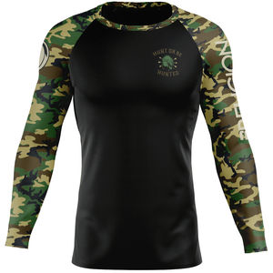 Venta al por mayor de camisas de compresión largas XXL personalizadas de poliéster capa base de entrenamiento Rash Guards para hombres Fitness ropa deportiva - Product Image 6
