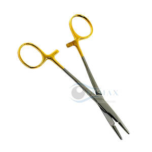 OLSEN Hegar Porte-aiguille pour suturer avec poignée antidérapante et ciseaux pointus Porte-aiguille professionnel OLSEN Hegar - Product Image 4