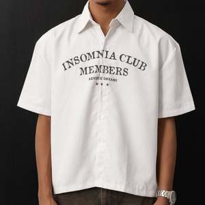 ODM boxy เสื้อเชิ้ตแขนสั้นสำหรับผู้ชายและผู้หญิงผลิตในเวียดนามสำหรับเสื้อผ้าตามสั่ง - Product Image 1