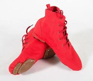 Chaussures professionnelles en cuir de jazz de haute qualité pour femmes et hommes chaussures de danse à semelle fendue pour filles - Product Image 1