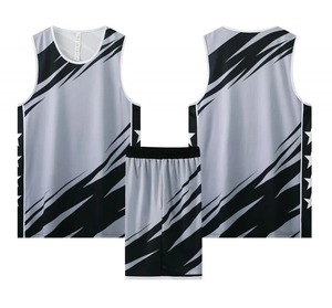 เสื้อบาสเก็ตบอลแขนกุดใส่เล่นบาสเก็ตบอลชุดห้าส่วนชุดบาสเก็ตบอลพิมพ์หมายเลขตามสั่ง - Product Image 4