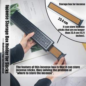 Premium Wooden <b>Incense</b> <b>Stick</b> <b>Holder</b> & Burner Ash Catcher for Religious Clean Aromatic Spaces - Product Image 6