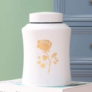 โกศน้ําหนักสูงสุด 160 ปอนด์สําหรับเถ้าผู้ใหญ่หญิง - โกศตกแต่งดอกกุหลาบผู้ใหญ่สําหรับงานศพขนาดใหญ่ (ดอกกุหลาบสีขาว 160 ลูกบาศก์นิ้ว) - Product Image 6