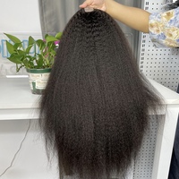 DiLuxe Hair Mèches de cheveux humains vierges vietnamiens, à cuticules alignées, à densité accrue, lisses crépus, vente en gros, 8 à 34 pouces # Cheveux 1b