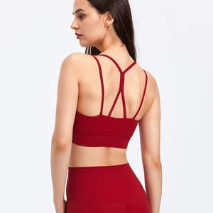 2025 dames Logo personnalisé respirant athlétique entraînement Fitness soutien-gorge Style Simple en gros soutien-gorge de sport - Product Image 4