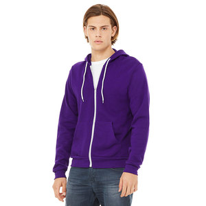 MOVATEXTILES Sweat-shirt à capuche zippé personnalisé pour hommes 80% coton 20% polyester éponge polaire hiver - Product Image 2