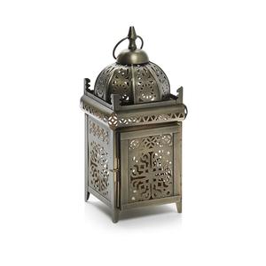 Soporte de linterna de diseño de Base de Metal de excelente calidad para decoración del hogar y bodas, vidrio de jardín grande, acero inoxidable Chapado en plata - Product Image 5