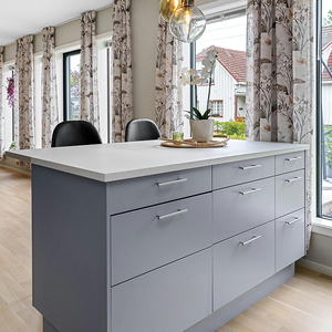 ตู้ครัวหินควอตซ์เทียมอนุภาคเล็กๆสไตล์คลาสสิกใช้ในบ้านพักอาศัยพื้นที่กว้างขวาง - Product Image 6