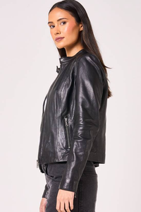 Veste de moto en polyester pour femmes, mode streetwear, taille plus, respirante, tricotée - Product Image 3