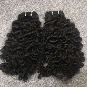 Extensiones de cabello humano virgen de la más alta calidad del proveedor superior Máquina rizada vietnamita cruda Trama doble Colores más oscuros Solo 100g No - Product Image 1