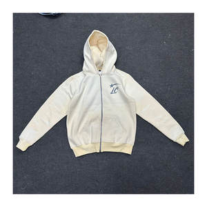 Wholesale Custom 2025 New Streetwear Hip-Hop Full Zip up <b>Hoodie</b> 460 Gsm <b>Y2k</b> Zipper Stylish 100% Cotton Winter for Men - Product Image 1