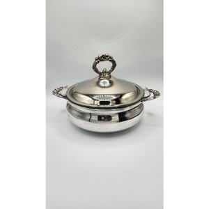Plat en cuivre moderne personnalisé avec couvercle plat d'ustensiles de cuisine faits à la main beau chauffe-plats - Product Image 6