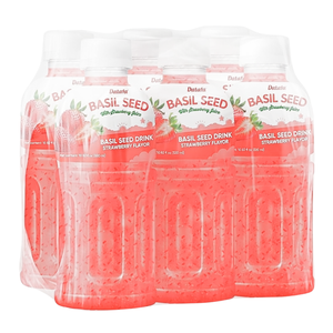 Bebida de Fresa con Semillas de Albahaca, Jugo de Frutas y Vegetales, 320 ml, Bebida Embotellada, Marca Privada, Lista para Vender, Certificación HACCP, ISO, HALAL - Product Image 4