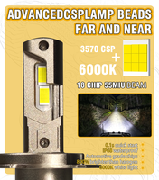 Tres Tubos de Cobre 180W 22000LM LED Faros H7 H11 Bombillas para Coche 9005 9006 H1 Canbus Luces H4 LED para Coche