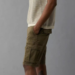 Shorts cargo en toile baggy pour hommes, logo personnalisé, OEM ODM, style charpentier, mi-longueur, respirant, séchage rapide, anti-froissement, haute qualité - Product Image 4