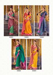 Collection exclusive de saris en soie douce pour les fêtes et les mariages Vêtements indiens et pakistanais au prix de gros - Product Image 6