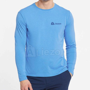 Recién llegado, camiseta de manga larga, tela transpirable ligera, ajuste personalizado para uso diario, camiseta de manga larga para hombres - Product Image 2