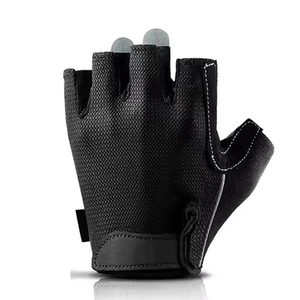 Gants de gymnastique unisexe de qualité supérieure paume rembourrée dragonne réglable pour l'haltérophilie cyclisme Sports de plein air-matériau en daim direct - Product Image 4