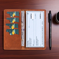 Portefeuille porte-chéquier en cuir véritable de style vintage, blocage RFID, fermeture éclair, haute qualité, logo personnalisé gravé au laser
