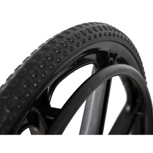 Rueda trasera de nailon gris duradero de 24 pulgadas, rueda trasera que no deja marcas, neumático rodante suave, ligero, fácil instalación, ajuste Universal - Product Image 3