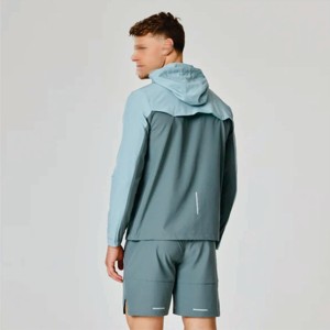 Coupe-vent bicolore élégant pour hommes-Vestes légères, respirantes et imperméables pour l'extérieur et les vêtements décontractés - Product Image 5